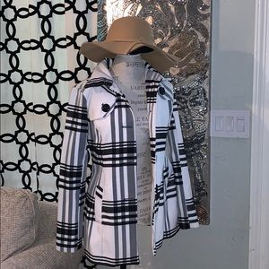 Black and white coat